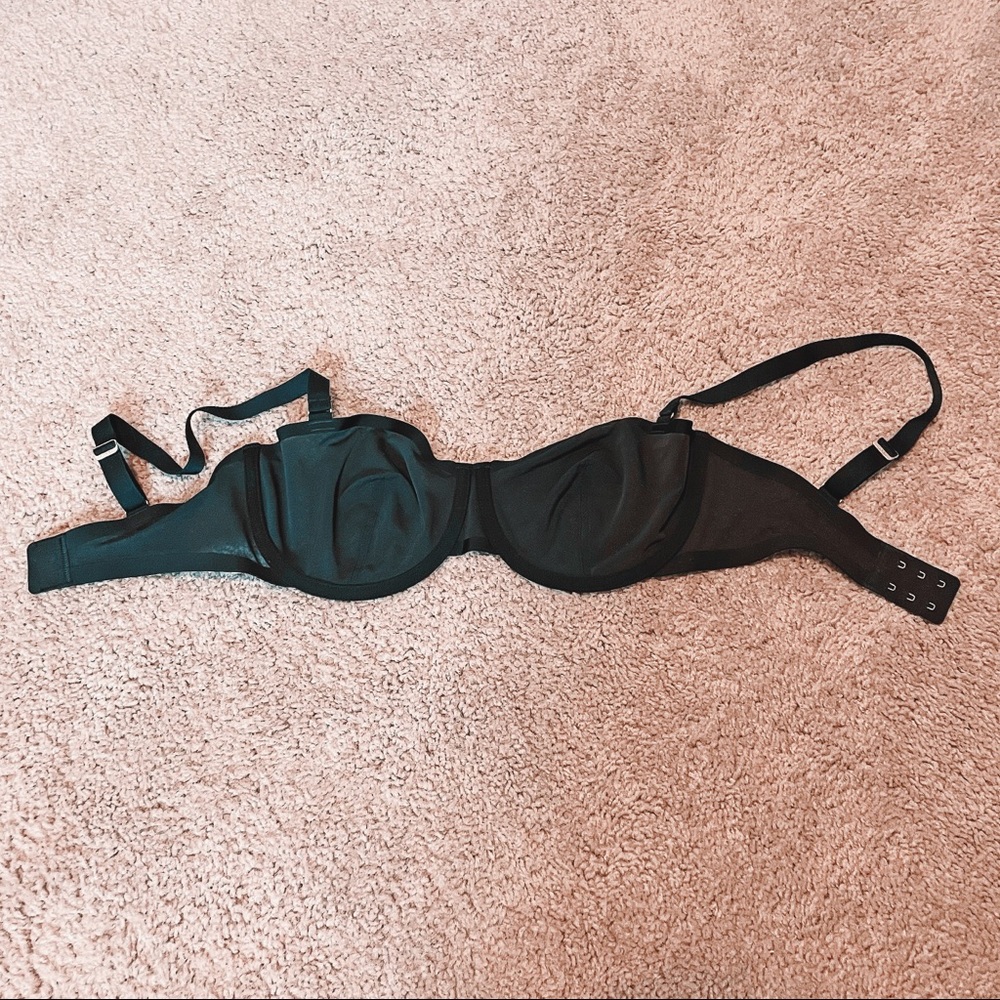 Black CUUP Unlined Mesh Bra (32F) NWOT, Unworn